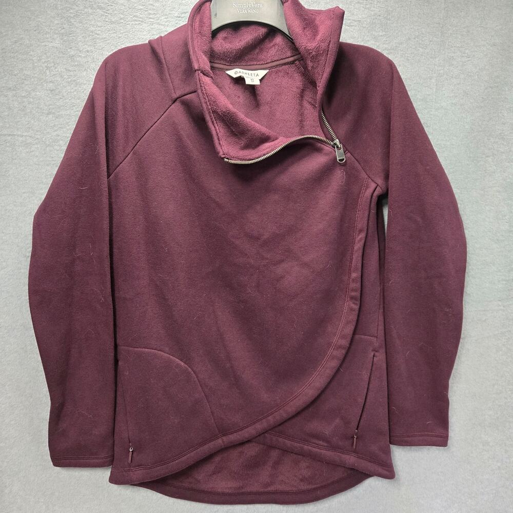Athleta Kozy Karma Asymmetrical Wrap Pullover Sweater Size XS